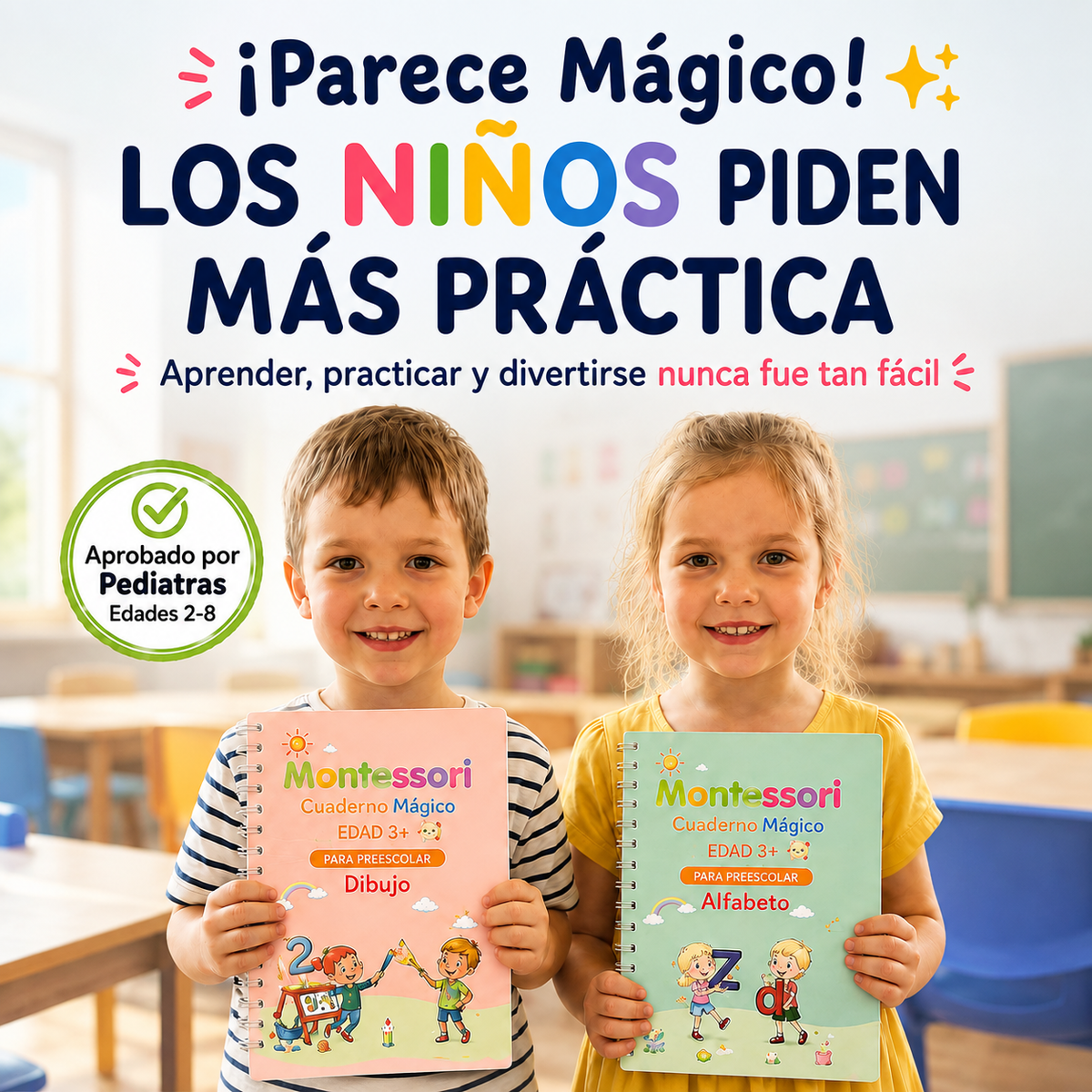 Letras Mágicas™ - Cuaderno Mágico de Escritura Reutilizable