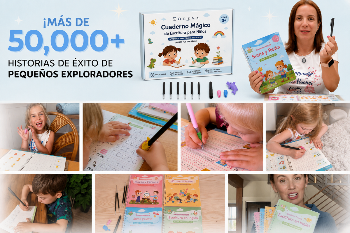 Letras Mágicas™ - Cuaderno Mágico de Escritura Reutilizable