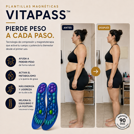 Plantillas Magnéticas VITAPASS™ | PIERDE PESO A CADA PASO