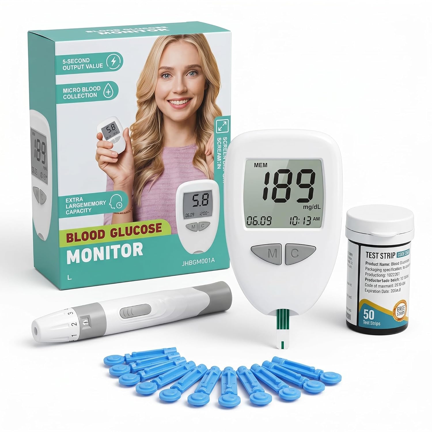 Kit completo de control de glucosa