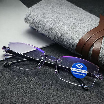 Gafas antirayos azules multifocales autograduable mas funda